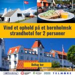 Vind et ophold på et bornholmsk strandhotel for 2 personer