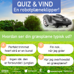 Quiz og vind en robotplæneklipper
