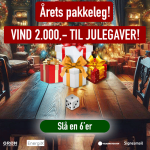 Årets pakkeleg - Slå med terningen og vind 2.000 kr. til julegaver